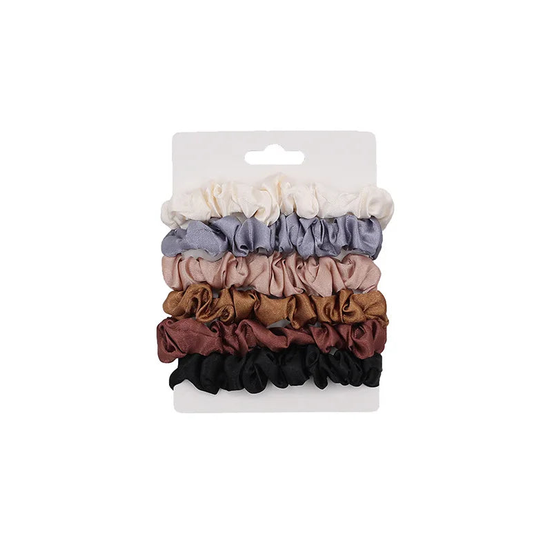 Advanced and Elegant, Minimalist Simulation Silk Hair Loop, Versatile, High-end Tie Hair Rope, High Ponytail Leather Band.