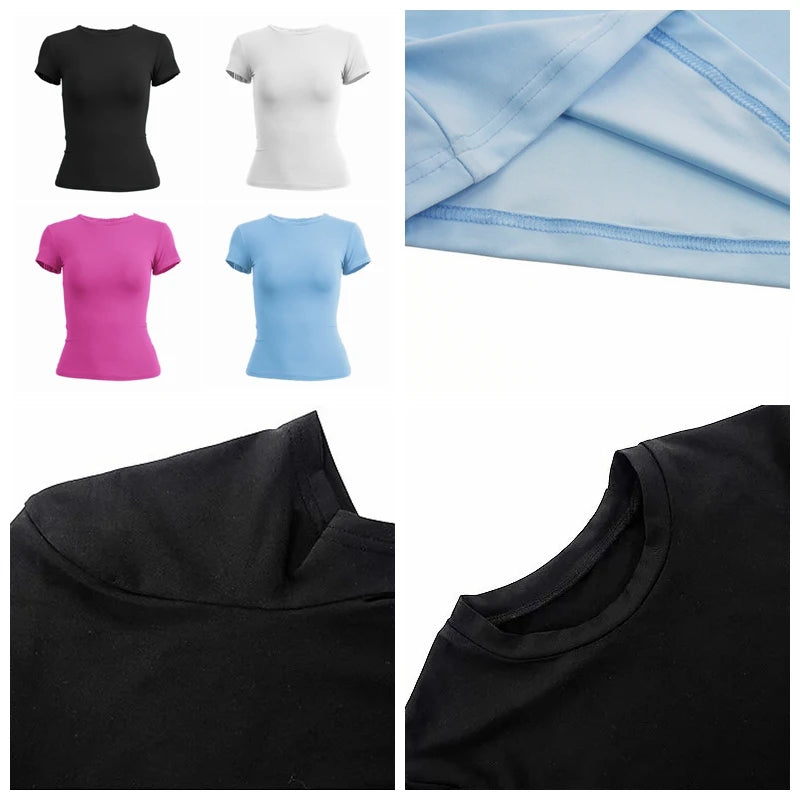 kintted sheath short sleeve t shirt