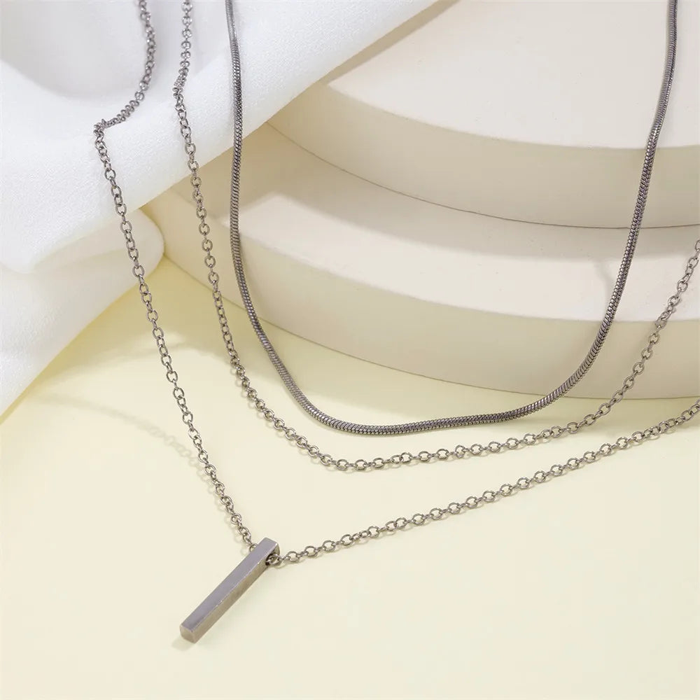 vintage layered metal pendant