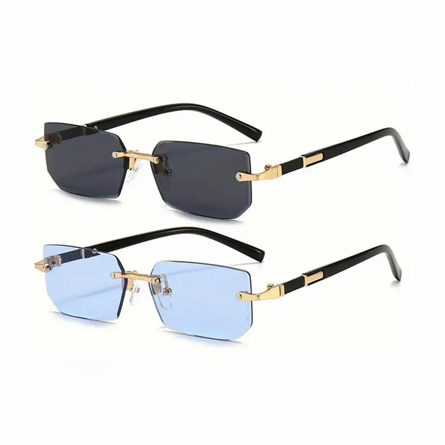 Rimless rectangle traveling oculos