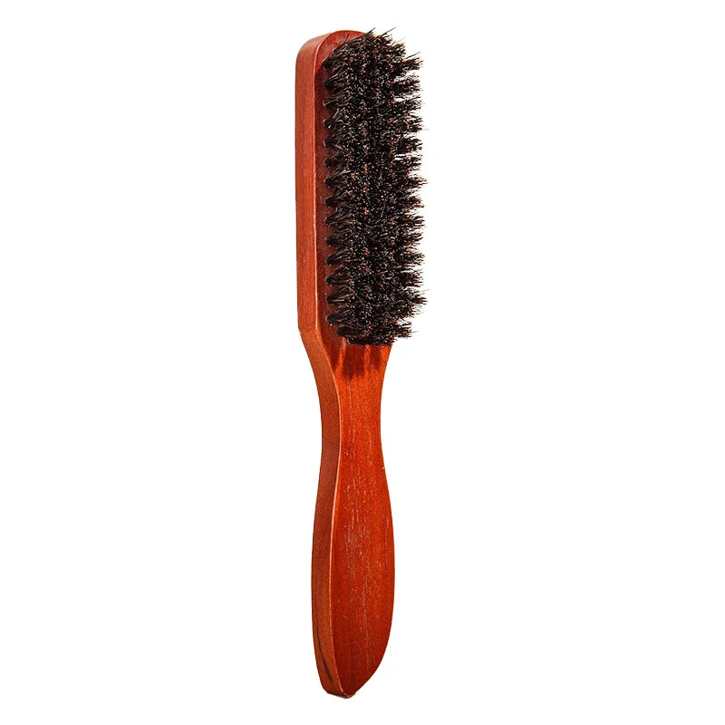 1/2pcs Premium Bristle Hairbrush with Wooden Handle-Reduces Frizz and Static- Scalp Massage Bristle Brush Set for All Hair Types