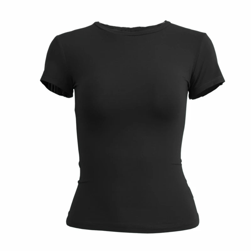 kintted sheath short sleeve t shirt