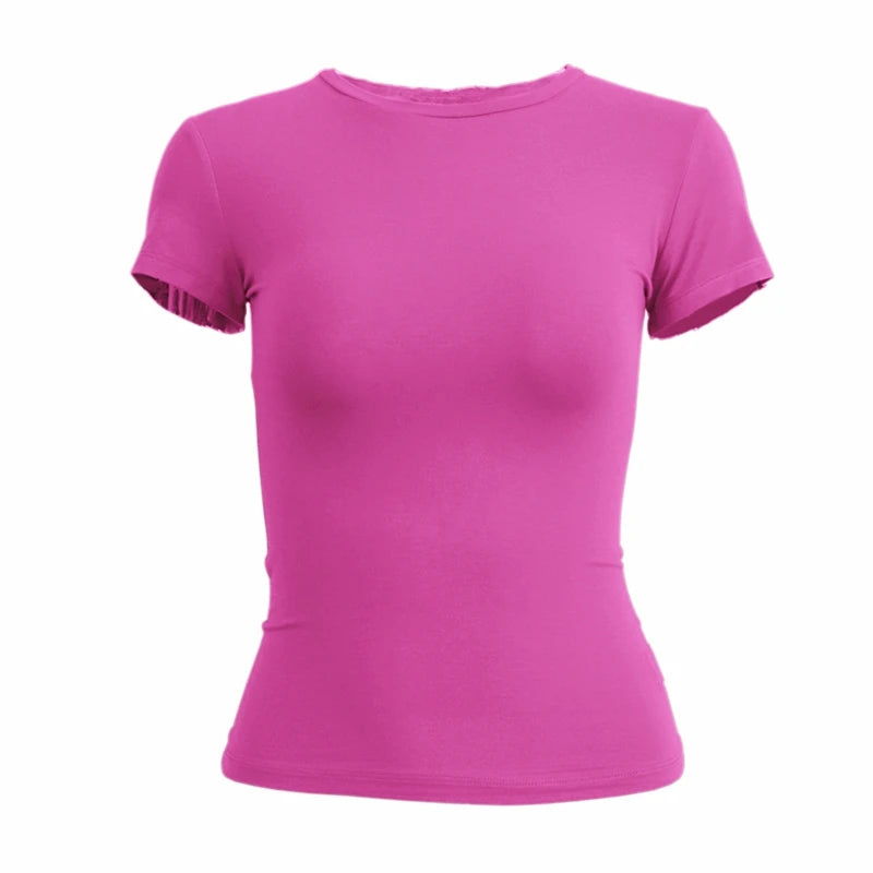 kintted sheath short sleeve t shirt