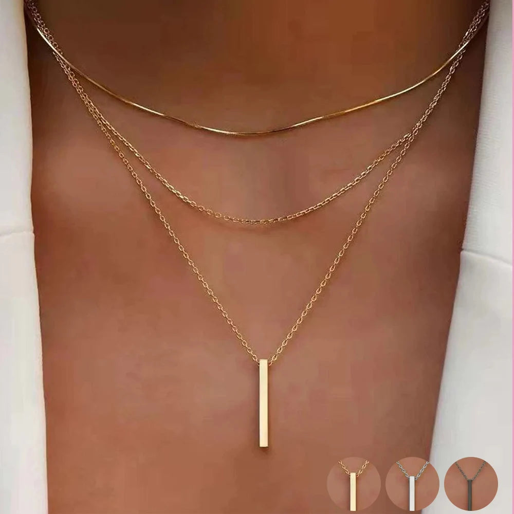 vintage layered metal pendant